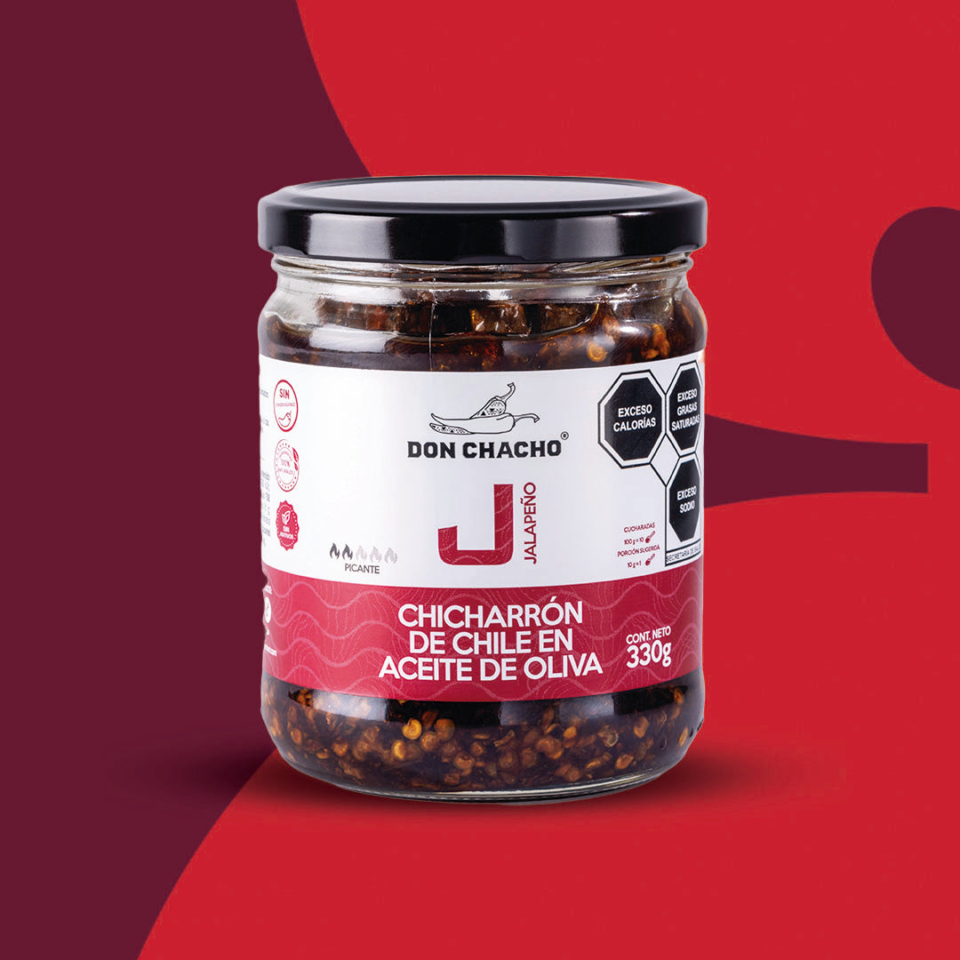 Chicharrón de Chile Jalapeño en Aceite de Oliva Don Chacho de 330 gr Bundle