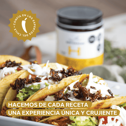 Chicharrón de Chile Habanero en Aceite de Oliva Don Chacho de 140 gr