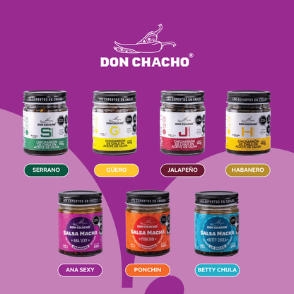 Salsa Macha Arándano “Ana Sexy” Don Chacho - 140 gr - Con Chile Pasilla, Árbol y Arándanos