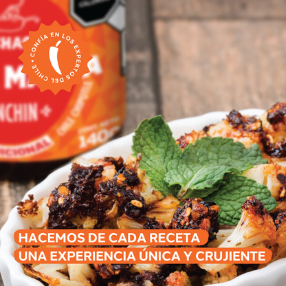 Salsa Macha Tradicional Ahumada “Ponchín” - Hecho a base de Chile Chipotle y Guajillo - Disfrútalos con Tacos, Quesadillas, Ensaladas, Sushi, Pizzas o Cualquier Otro Platillo. Bundle
