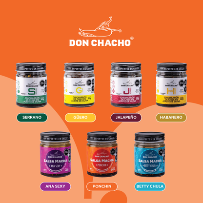 Salsa Macha Tradicional Ahumada “Ponchín” - Hecho a base de Chile Chipotle y Guajillo - Disfrútalos con Tacos, Quesadillas, Ensaladas, Sushi, Pizzas o Cualquier Otro Platillo. Bundle