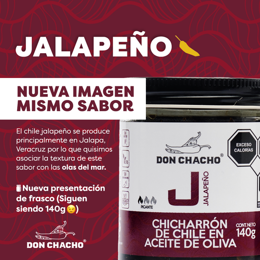 Chicharrón de Chile en Aceite de Oliva Don Chacho - 6 Pack Variado con 140 gr c/u