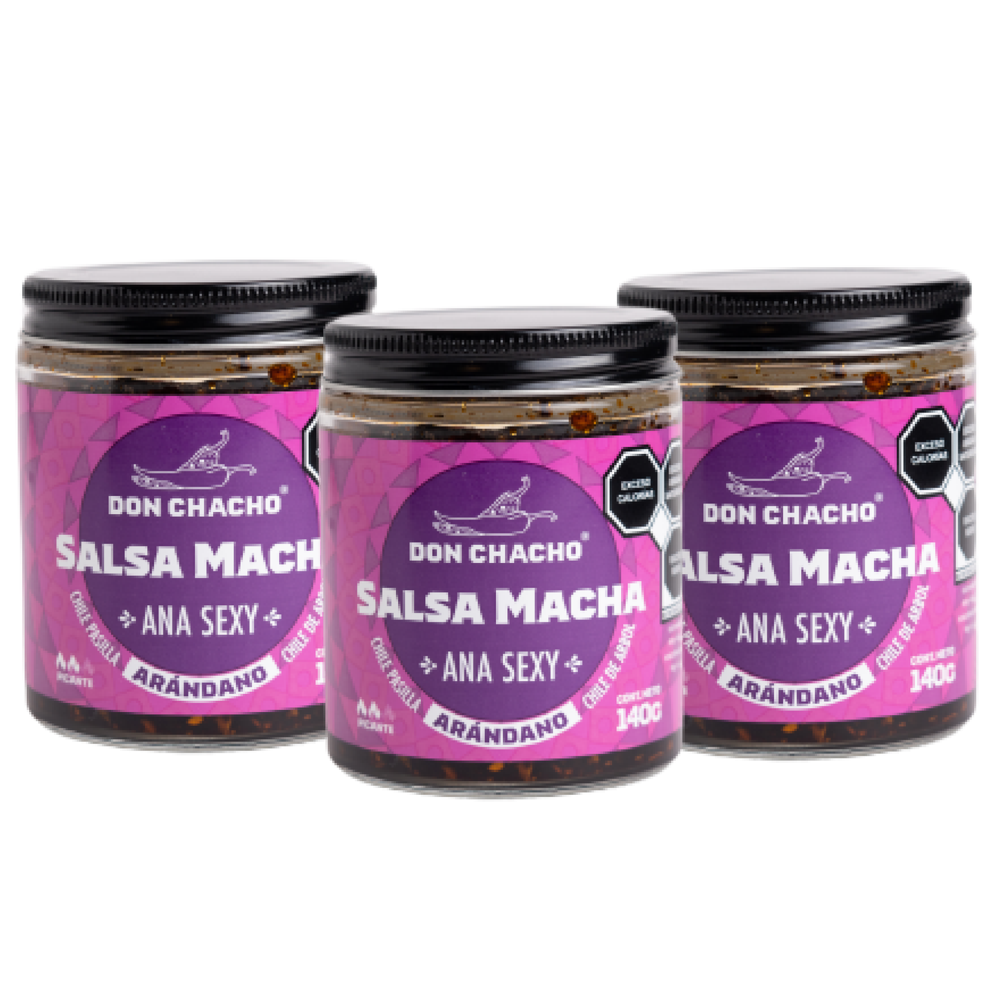 Salsa Macha Arándano “Ana Sexy” - Hecho a base de Chile Pasilla, Árbol y Arándano - Disfrútalos con Tacos, Quesadillas, Ensaladas, Sushi, Pizzas o Cualquier Otro Platillo.
